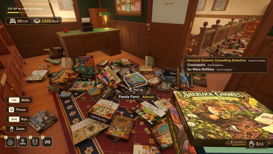 The detective's office